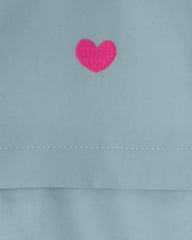Toddler Girl Heart Zip-Up Hoodie - Blue