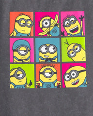 Girls Despicable Me Minions Graphic Tee - Grey