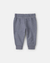 Baby Boy 3-Piece Bear Teddy Fleece Layering Set - Navy Blue/Cream