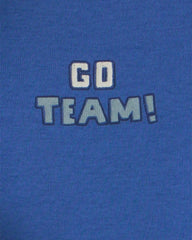 Baby Boy 3-Piece 'Go Team!' Football Fleece Layering Set - Grey/Blue