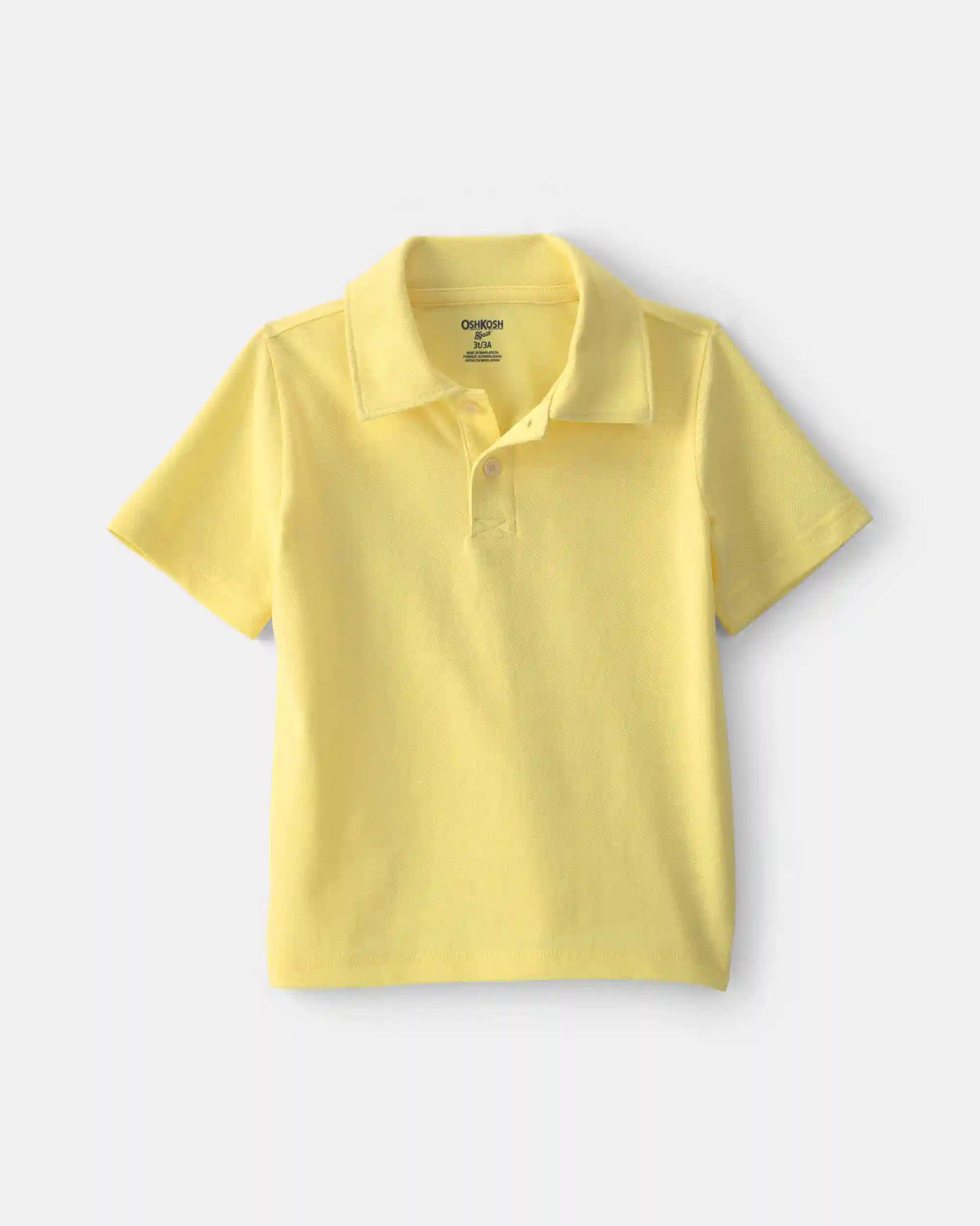 Toddler Boy Uniform Piqué Polo Shirt - Yellow