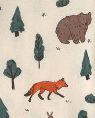 Baby 2-Piece Organic Cotton Pajamas in Woodland Creatures