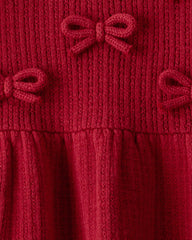 Baby Girl Organic Cotton Sweater Knit Dress