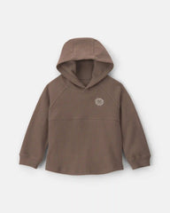 Toddler Boy Long-Sleeve Hooded Top - Brown