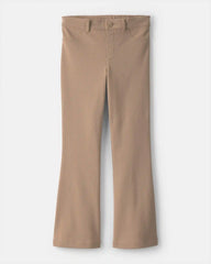 Girls 2-Pack Uniform Ponte Flare Pants - Khaki