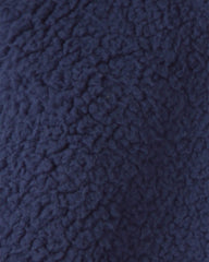 Baby Boy 3-Piece Bear Teddy Fleece Layering Set - Navy Blue/Cream