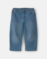 Toddler Girl Denim Barrel Jeans - Medium Wash
