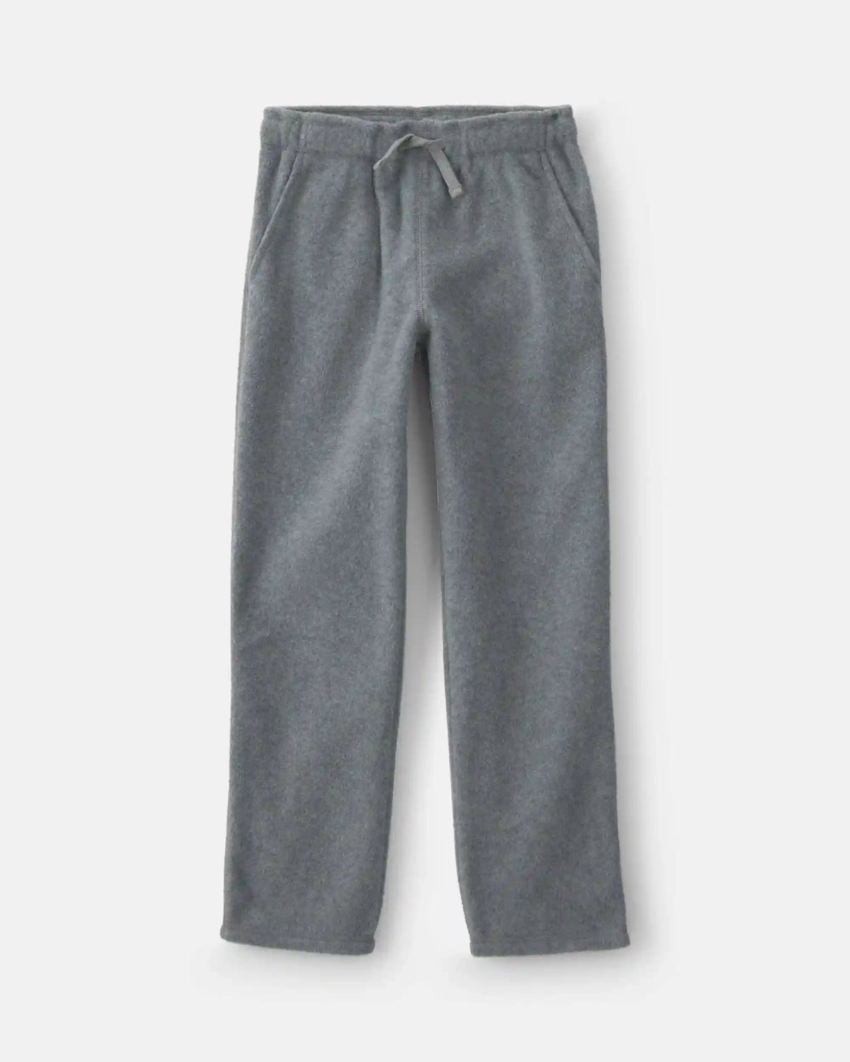 Boys Fleece Wide-Leg Pants - Grey