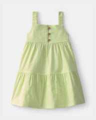 Baby Girl Tiered Dress - Green