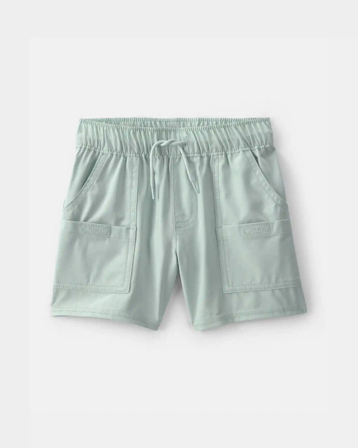 Toddler Boy Poplin Drawstring Utility Shorts - Green