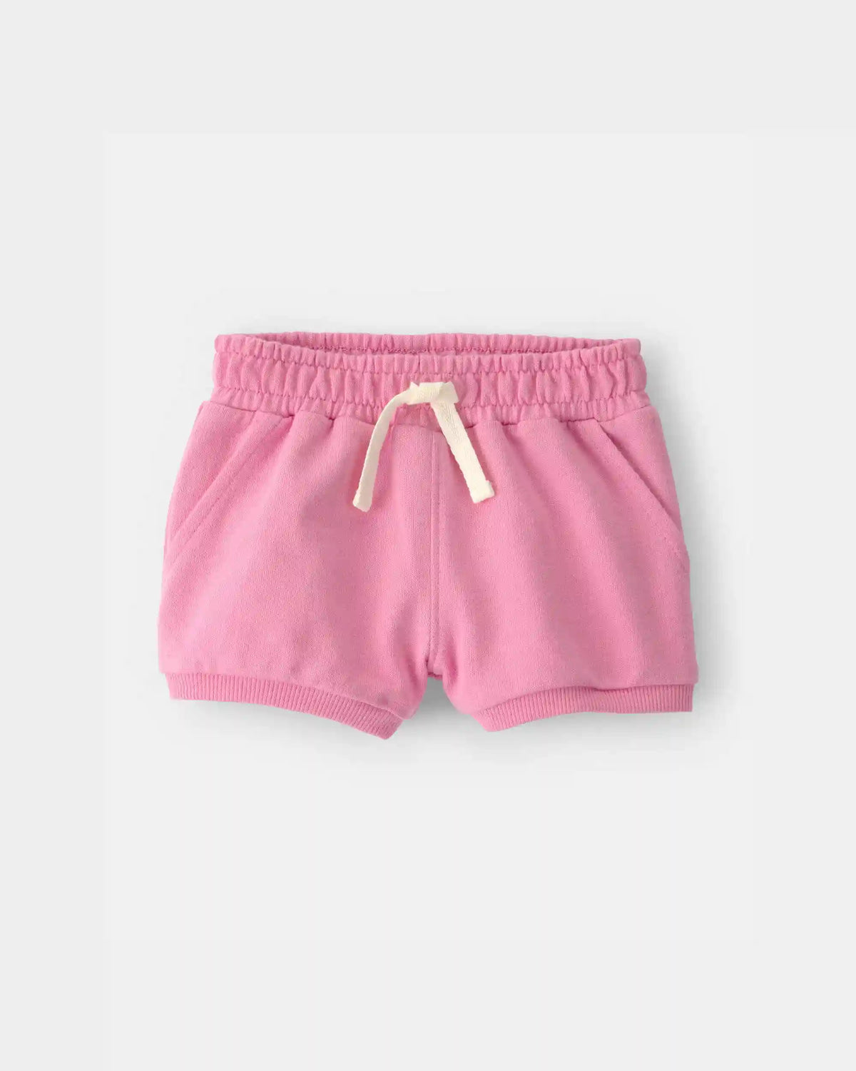 Baby Girl French Terry Shorts - Pink