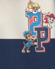 Toddler Boy Paw Patrol® Striped Polo Shirt - Navy Blue/Cream
