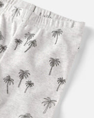 Toddler 2-Piece Organic Cotton Pajamas in Palm Trees