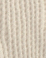 Toddler Boy Thermal Long-Sleeve Button-Down Shirt - Cream