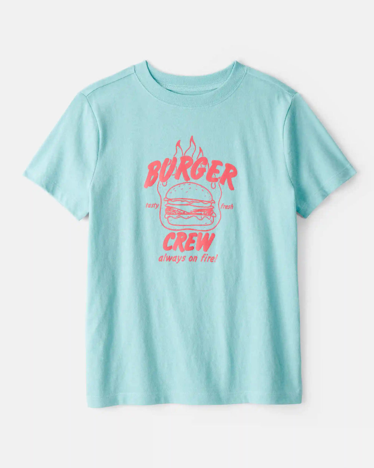 Kids Burger Crew Short-Sleeve Graphic Tee - Blue