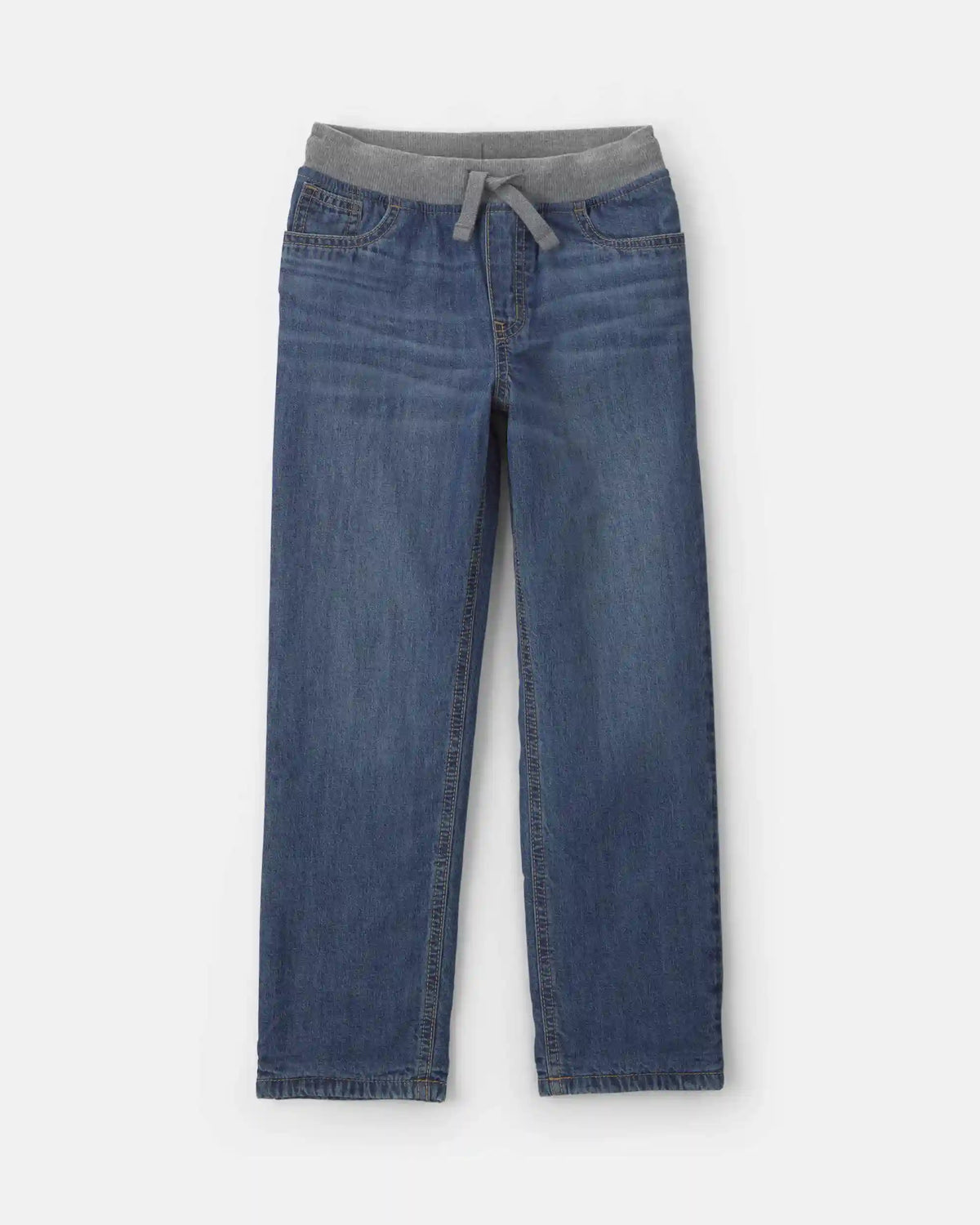 Boys Denim Pull-On Jeans - Medium Wash