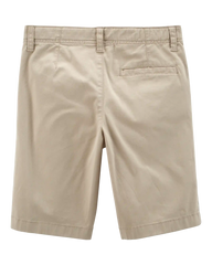 Boys Stretch Chino Shorts - Khaki