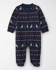 Baby Organic Cotton Fair Isle Sleep & Play Pajamas