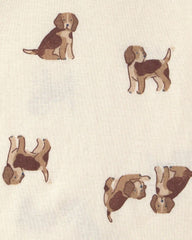 Baby Boy 3-Piece Dog Teddy Fleece Layering Set - Brown