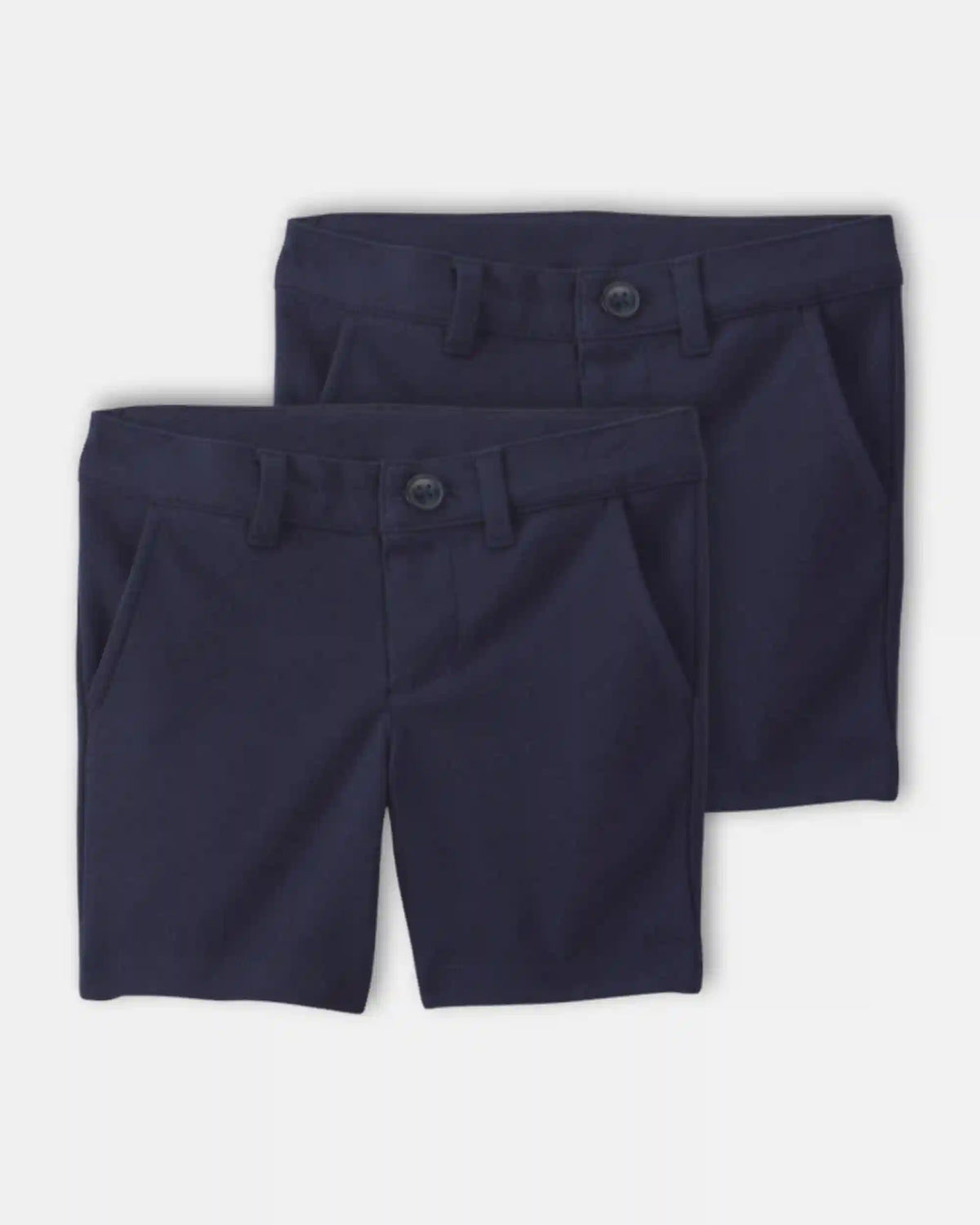 Toddler Girl 2-Pack Uniform Ponte Knit Shorts - Navy