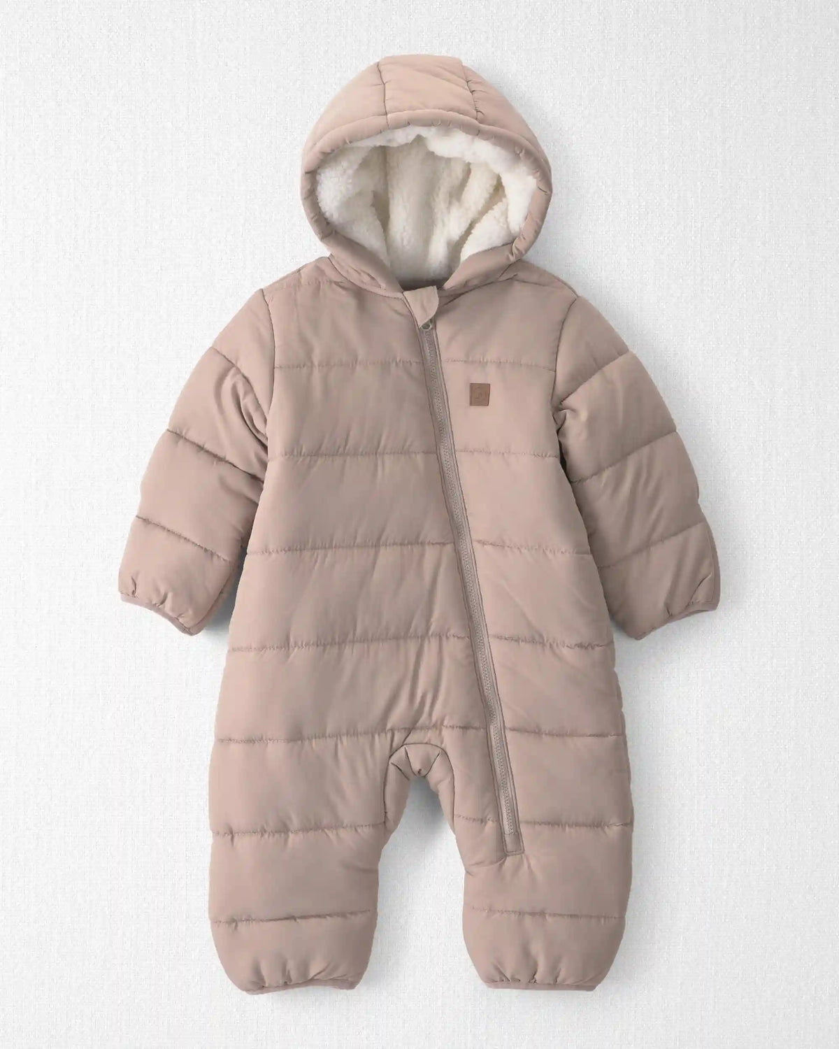 Baby 1-Piece Teddy Fleece Snowsuit Made with Recycled Materials