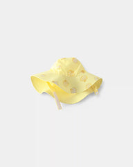 Baby Girl Seashell Reversible Swim Hat - Yellow