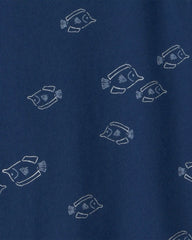 Toddler Boy Fish T-Shirt - Blue