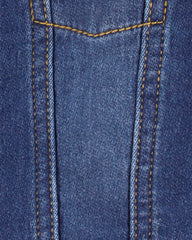 Baby Boy Knit-Like Denim Jacket - Dark Wash