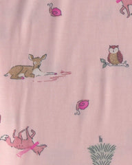 Toddler Girl 2-Piece Woodland PurelySoft™ Snug Fit Pajama Set - Pink