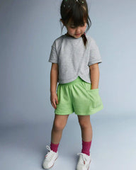 Toddler Girl Swing Shorts with Pockets - Lime Green