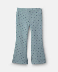 Girls 2-Piece Bow Fleece Pullover & Pant Set - Blue