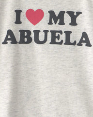 Toddler 'I Love My Abuela' Graphic Tee - Grey