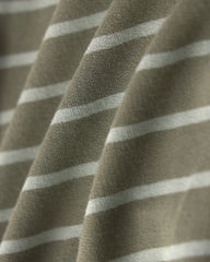 Baby Boy Striped PurelySoft™ Long-Sleeve Jumpsuit - Olive Green