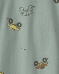 Toddler Boy Monster Truck Long-Sleeve T-Shirt - Green