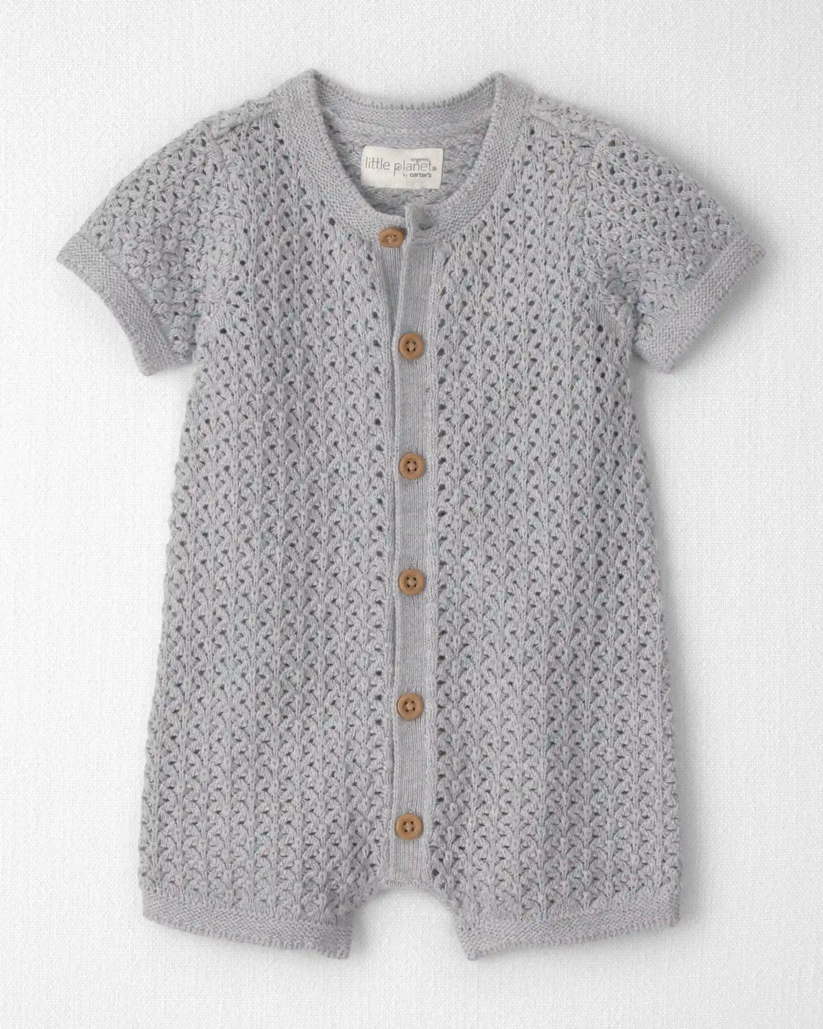 Baby Organic Cotton Sweater Knit Romper