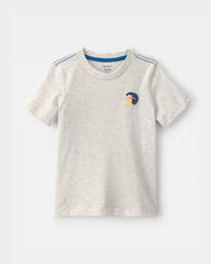 Toddler Boy Surfer Graphic Tee - Grey