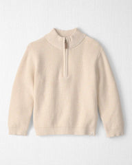 Toddler Boy Organic Cotton Quarter-Zip Pullover