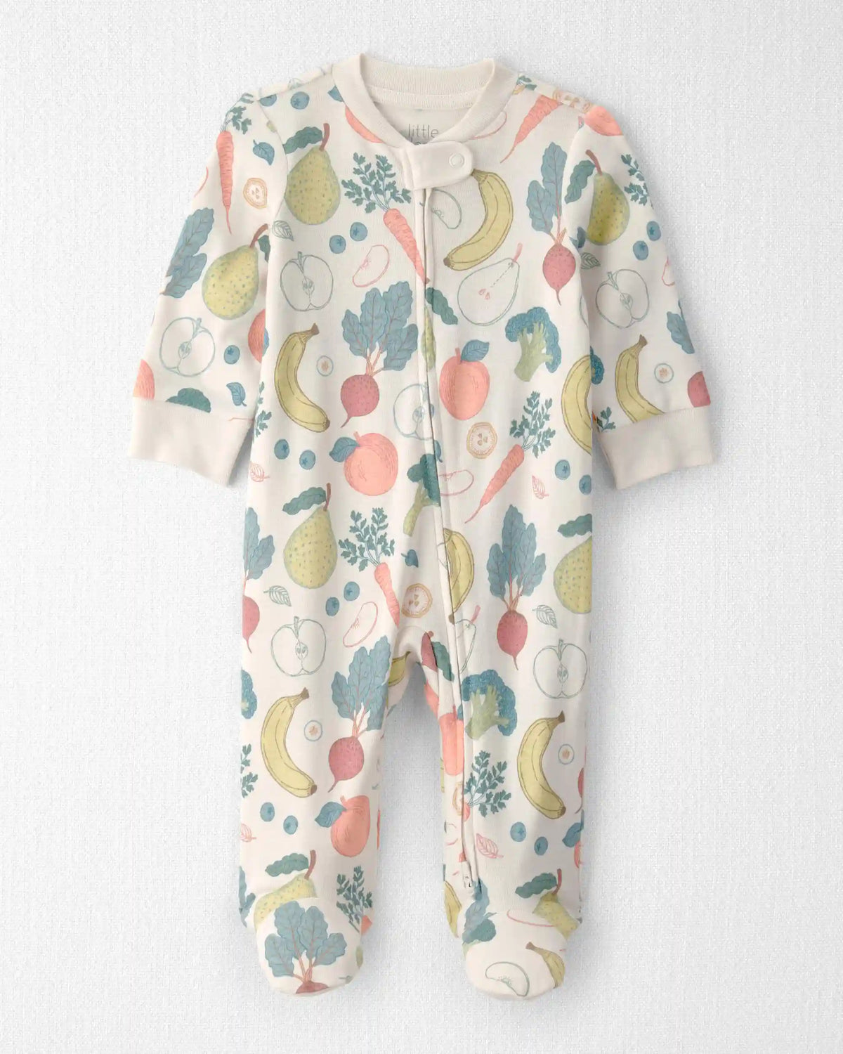 Baby Organic Cotton Sleep & Play Pajama in Veggie Fruit