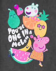 Toddler Girl Peppa Pig Graphic Tee - Grey