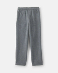 Boys Fleece Wide-Leg Pants - Grey