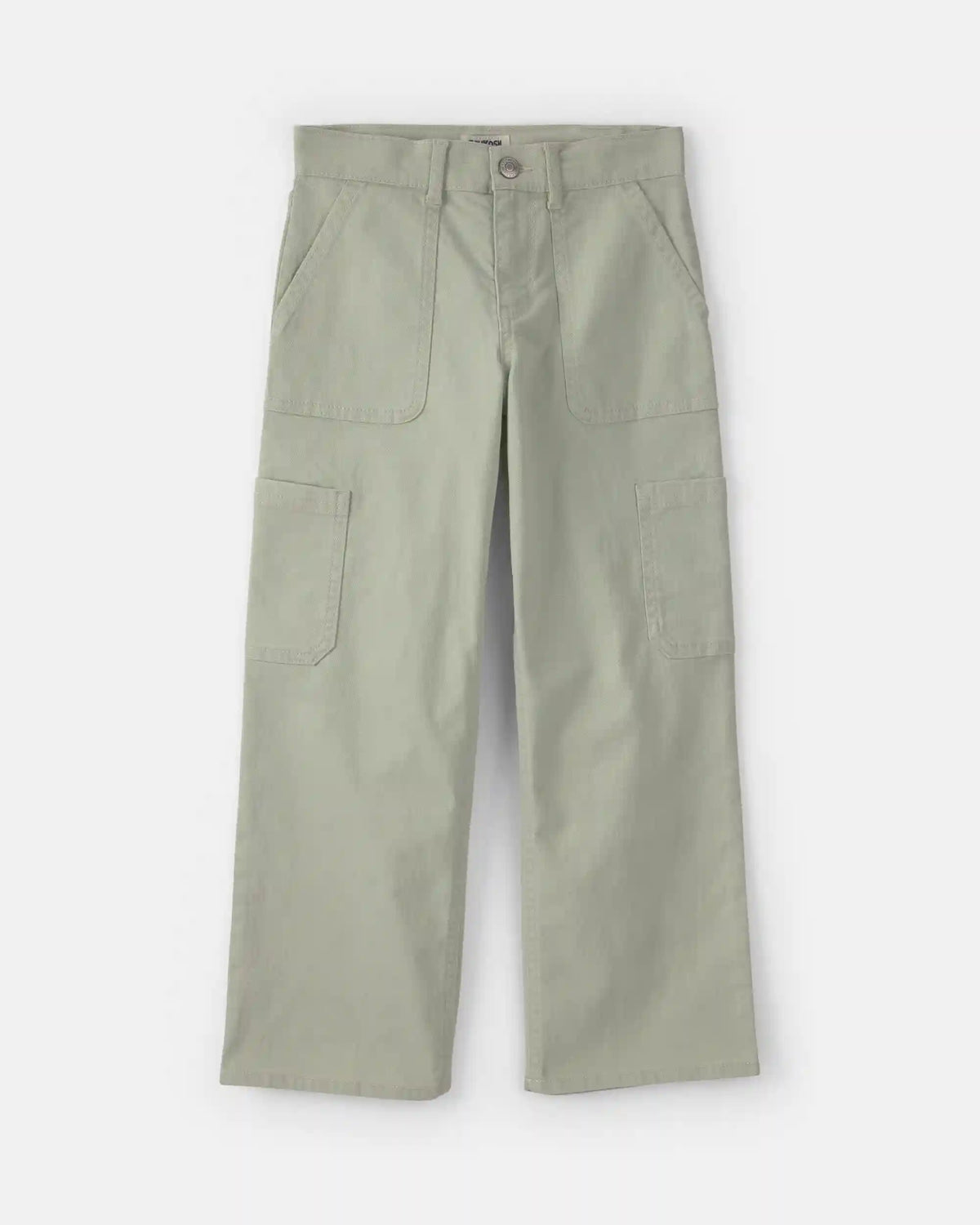 Girls Straight-Leg Cargo Pants - Green