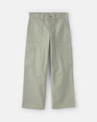 Girls Straight-Leg Cargo Pants - Green