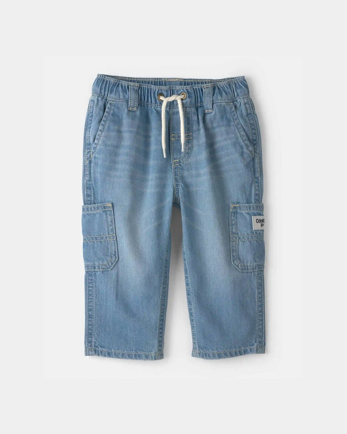 Baby Boy Wide-Leg Carpenter Jeans - Medium Wash