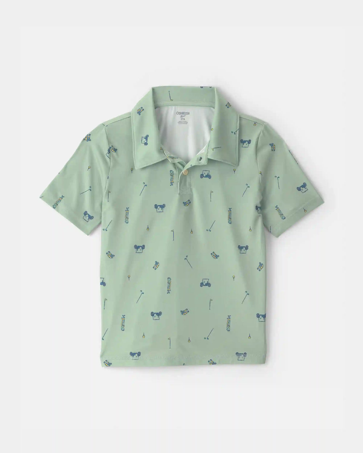 Boys Golf Active Polo Shirt - Green