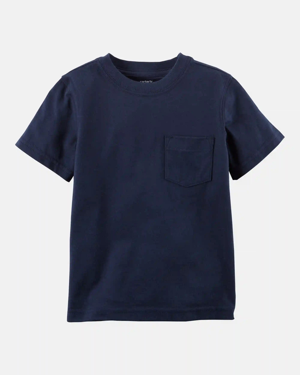 Baby Solid Short-Sleeve Pocket Tee - Navy