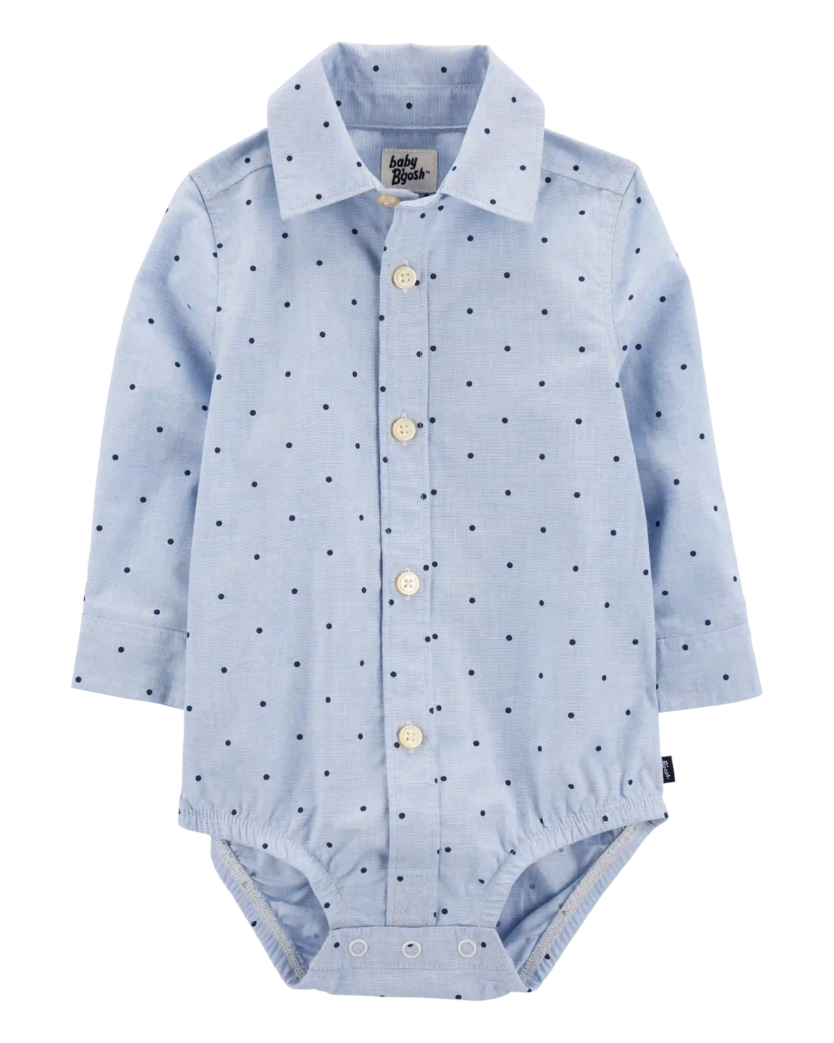 Baby Boy Polka-Dot Button-Front Bodysuit