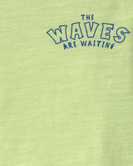 Baby Boy Surfing Crab Tank Top - Green