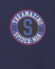 Boys ©Marvel Spider-Man Fleece Varsity Jacket  - Blue
