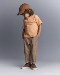 Toddler Boy Henley Tee - Orange