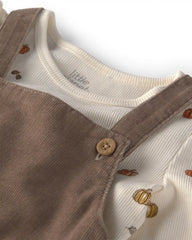 Baby Girl 2-Piece Organic Cotton Corduroy Jumper Set